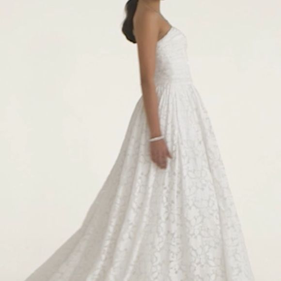 GALINA Lace Wedding Ball Gown with pockets NWT - Picture 5 of 16